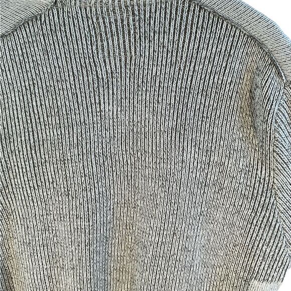 Projek Raw Mens Sweater Gray Quarter Zip Pullover Ribbed Size XXL Cotton Blend - Picture 6 of 14